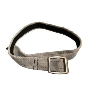 Ladder 34 Gray Textured Belt Bag with Metal Buckle made from recycled firehose